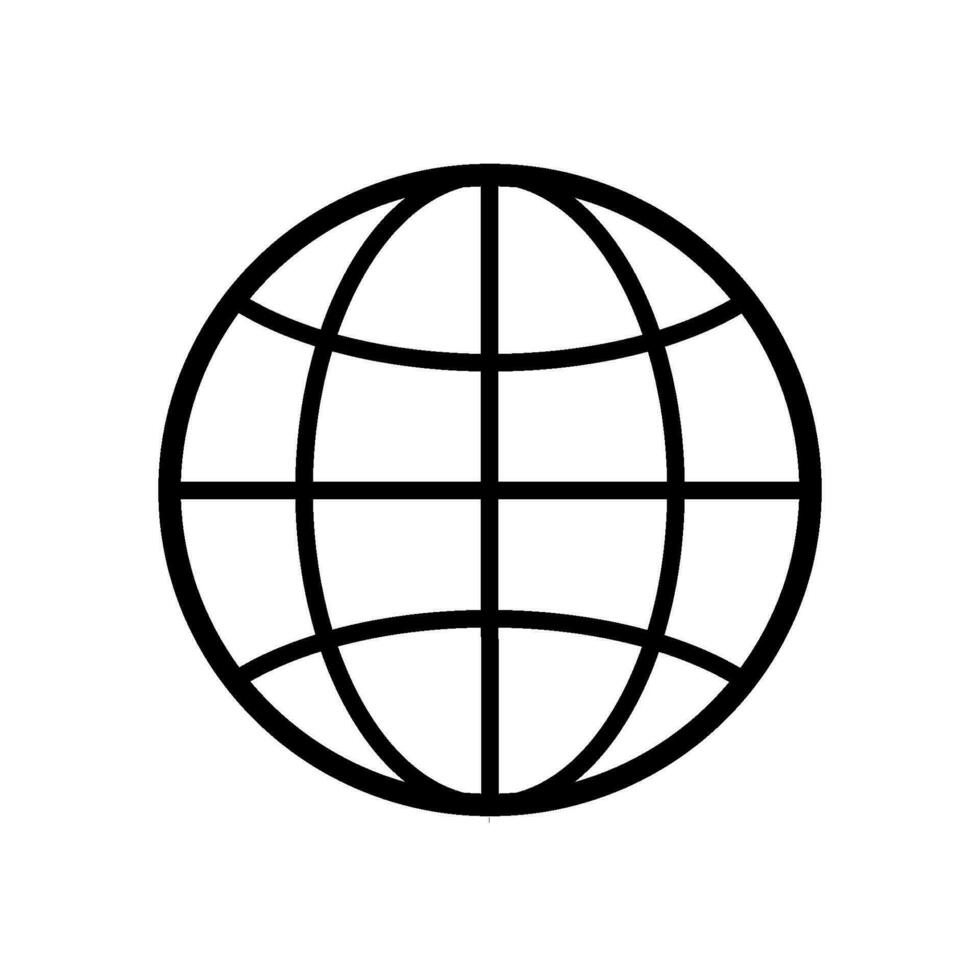 wereldbol pictogram vector