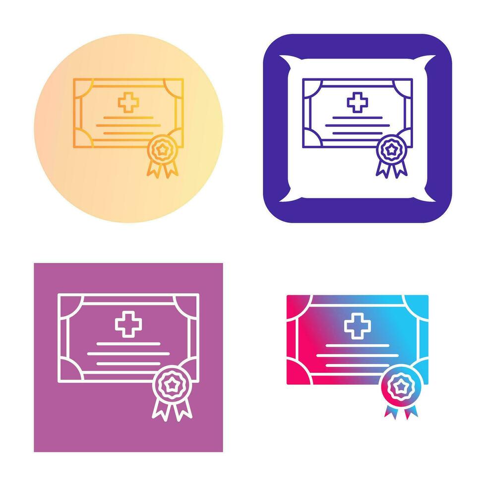 certificaat vector pictogram