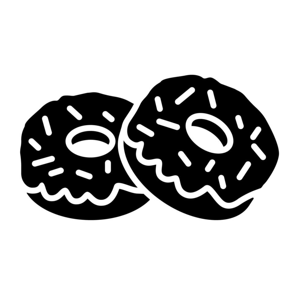 donut icoon ontwerp vector