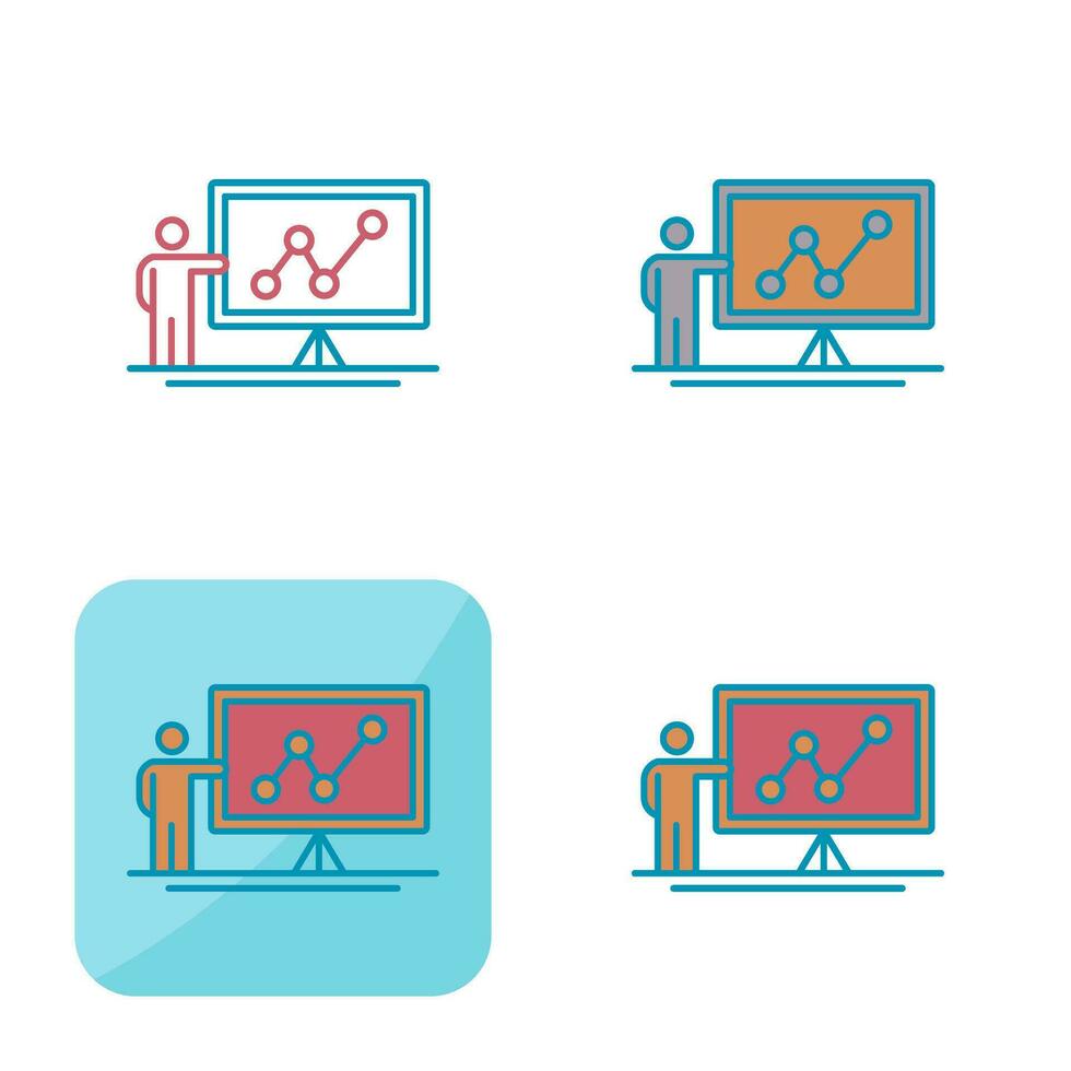 presentatie vector pictogram