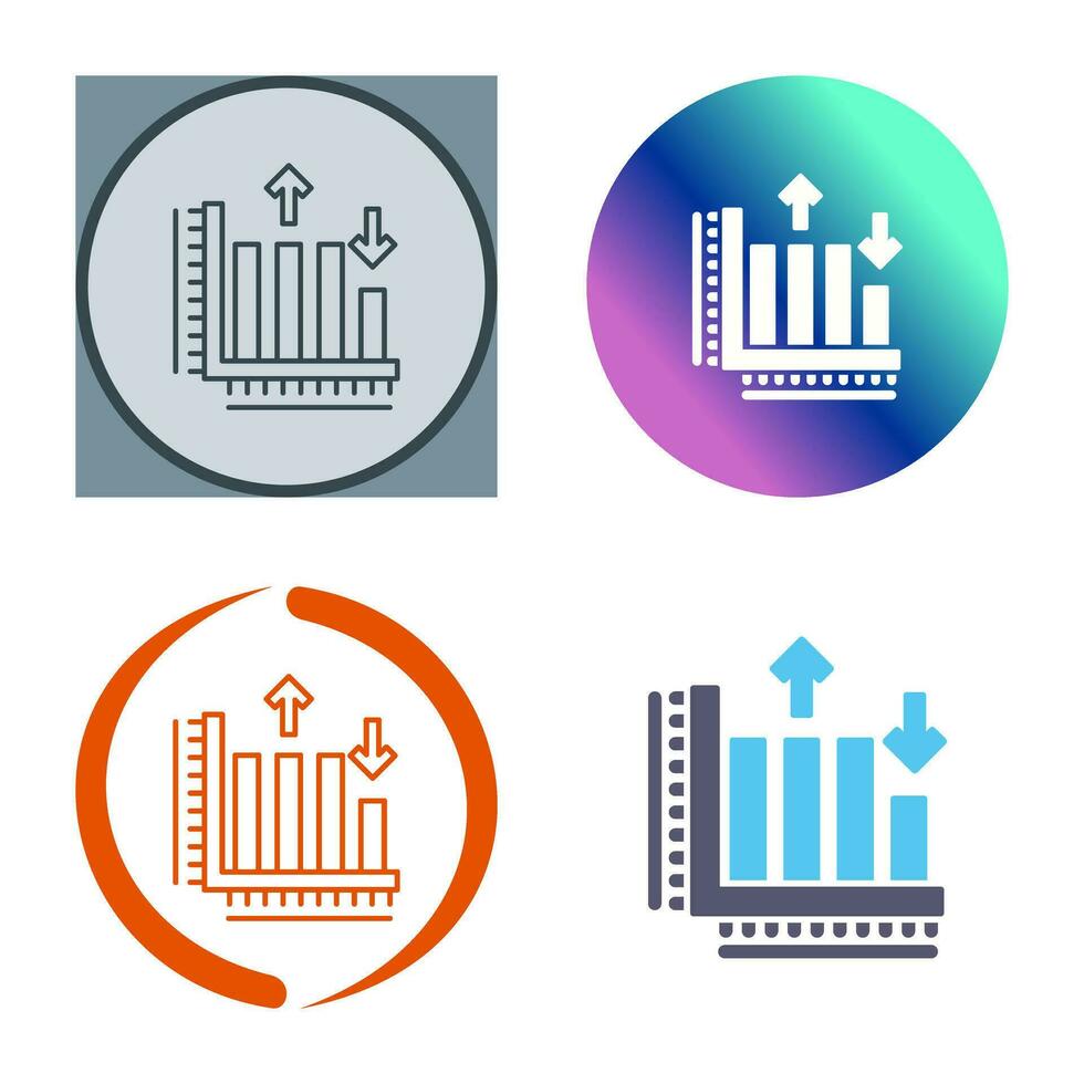 bar diagram vector icoon