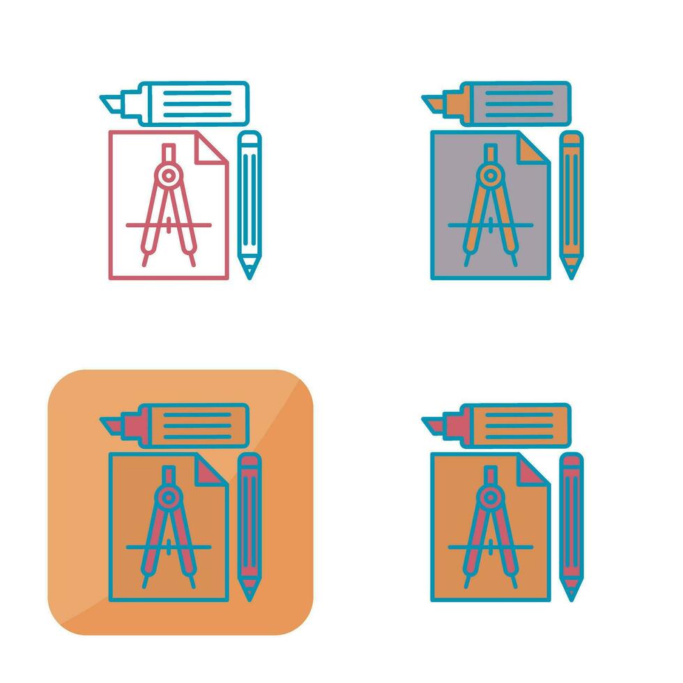 studie gereedschap vector icoon