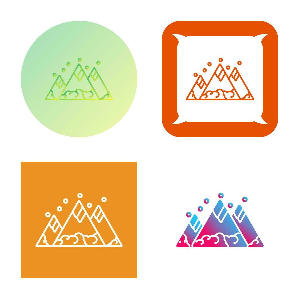 berg vector pictogram