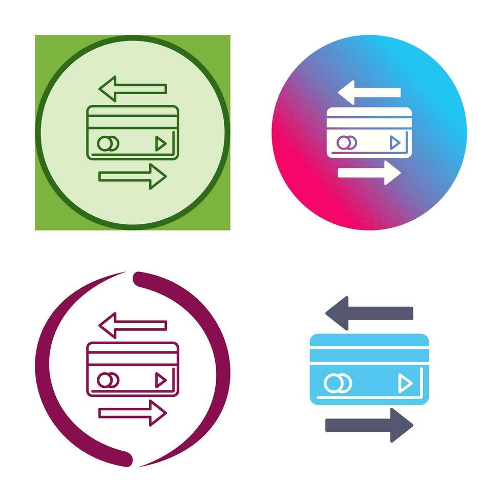 transactie vector icoon