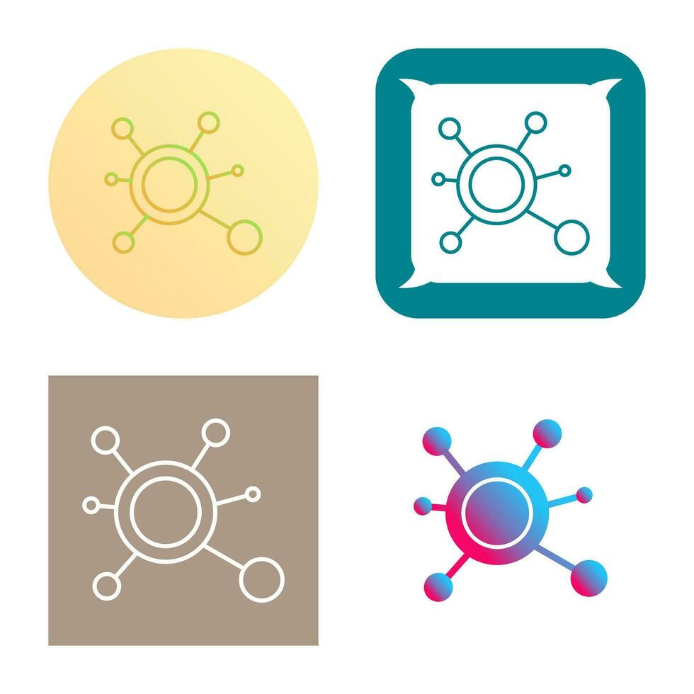 molecuul vector pictogram