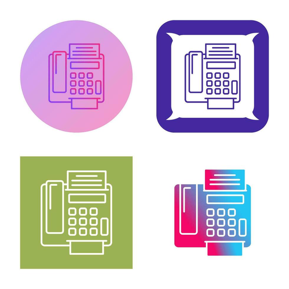 fax machine vector icoon