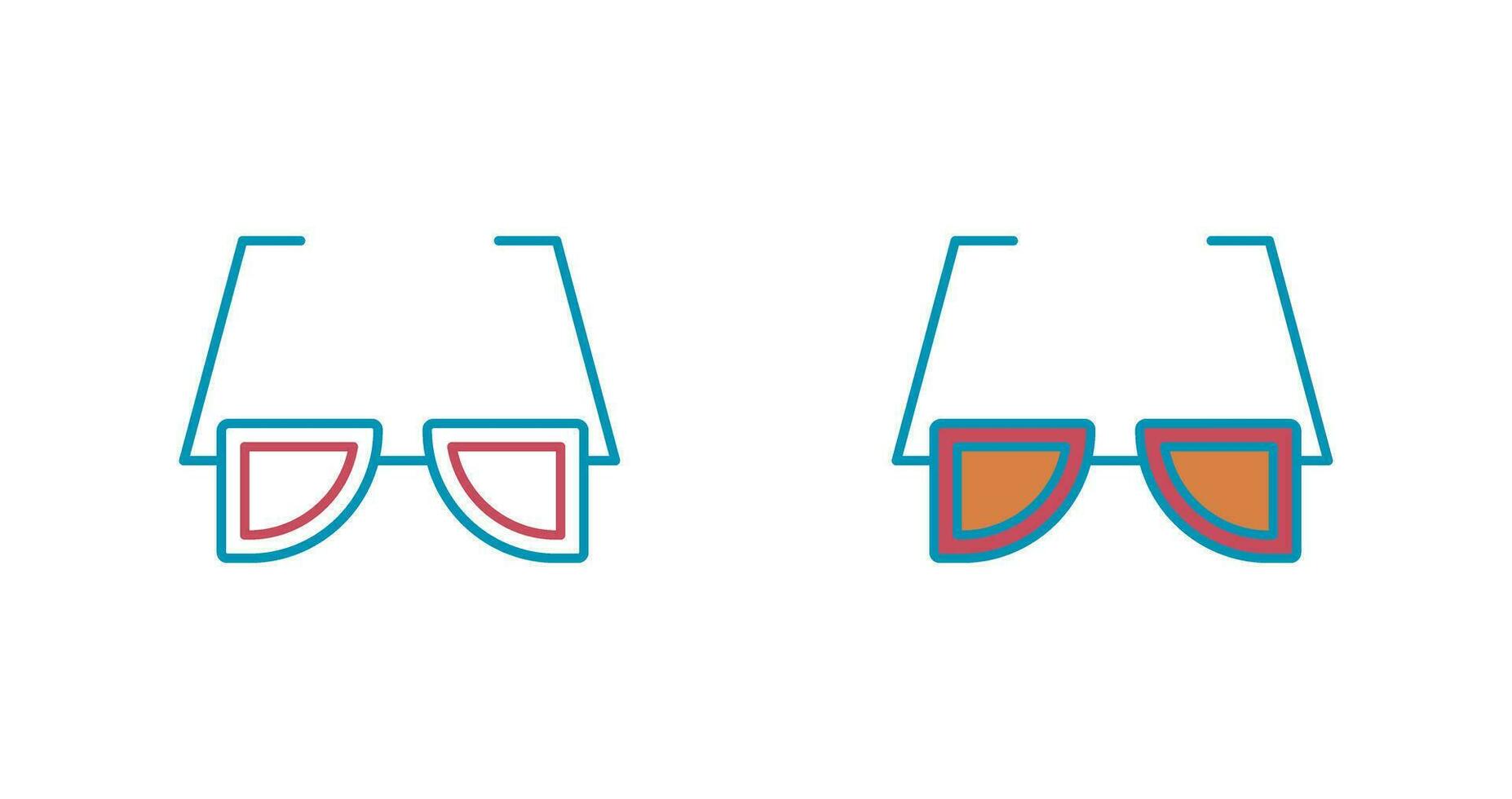 zonnebril vector pictogram