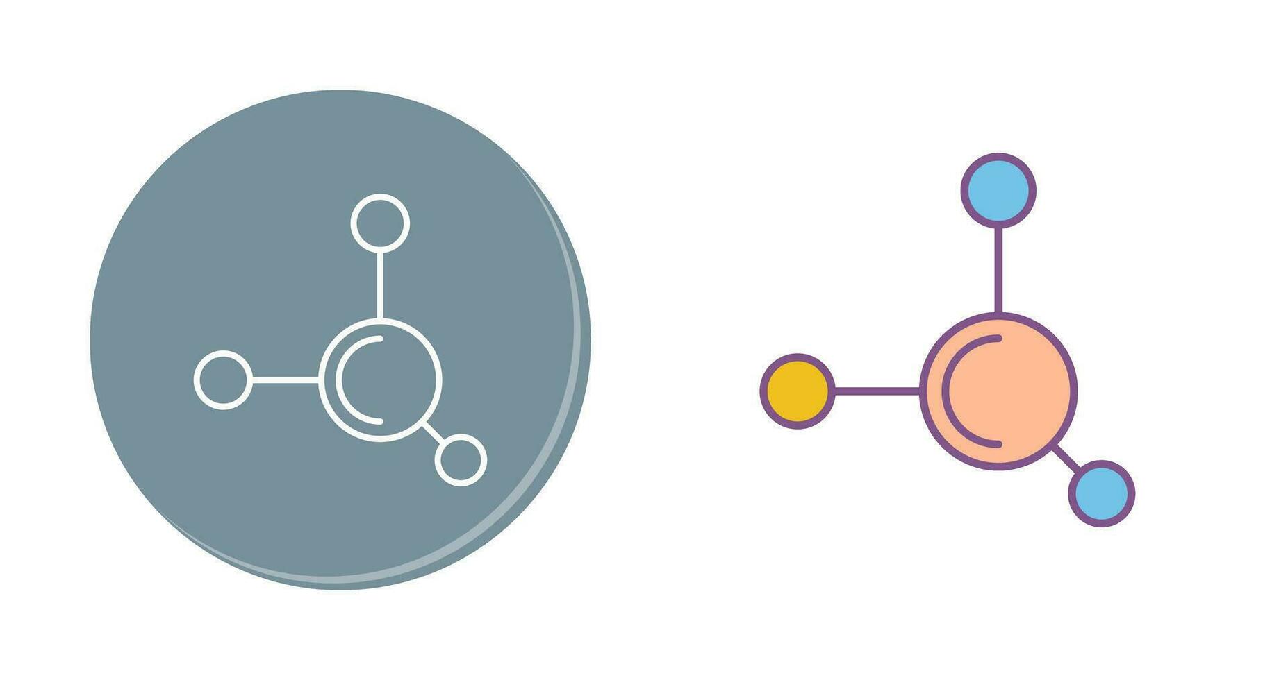 molecuul vector pictogram