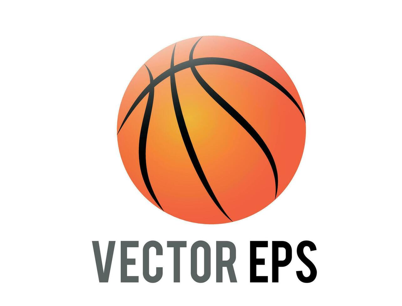 vector klassiek oranje basketbal spel bal icoon