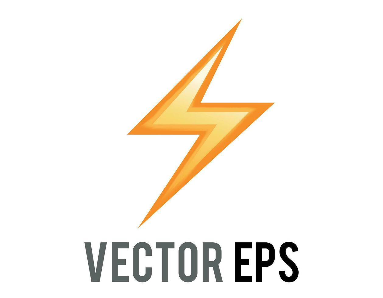vector cartoon-stijl hoog Spanning, bliksem, elektriciteit of divers knippert icoon