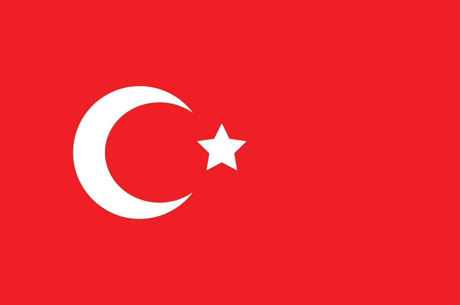 Turks vlag ontwerp. vector