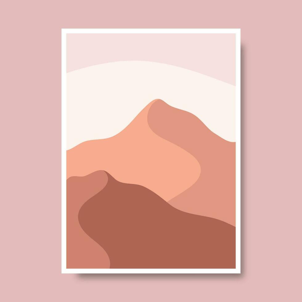 hand- getrokken abstract landschap covers ontwerp. vector illustratie