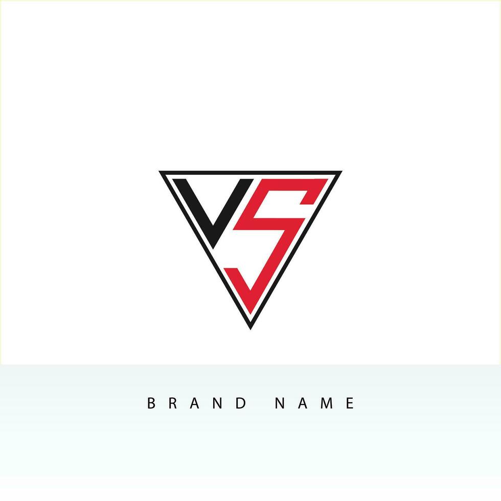 versus of vs brieven logo ontwerp inspiratie vector