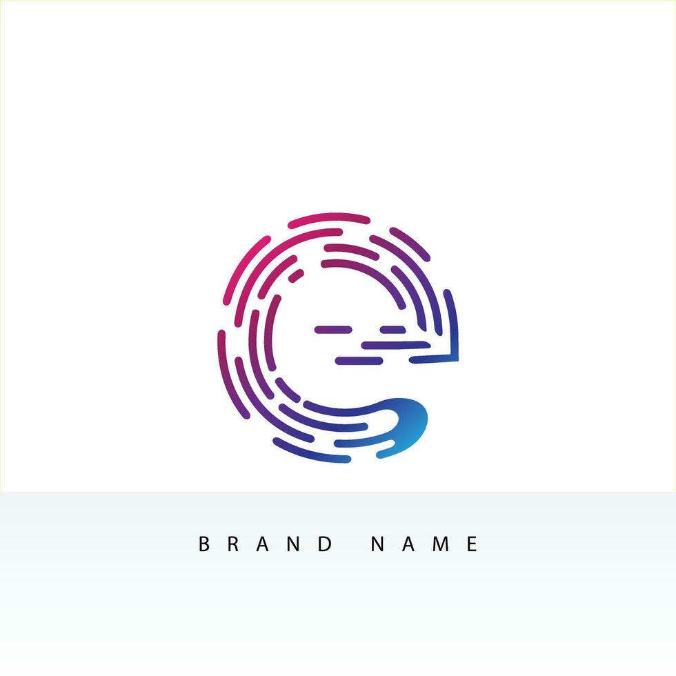 e brief logo vector sjabloon abstract monogram symbool. bruikbaar voor bedrijf sport, technologie, mode, digitaal en toekomst creatief logo