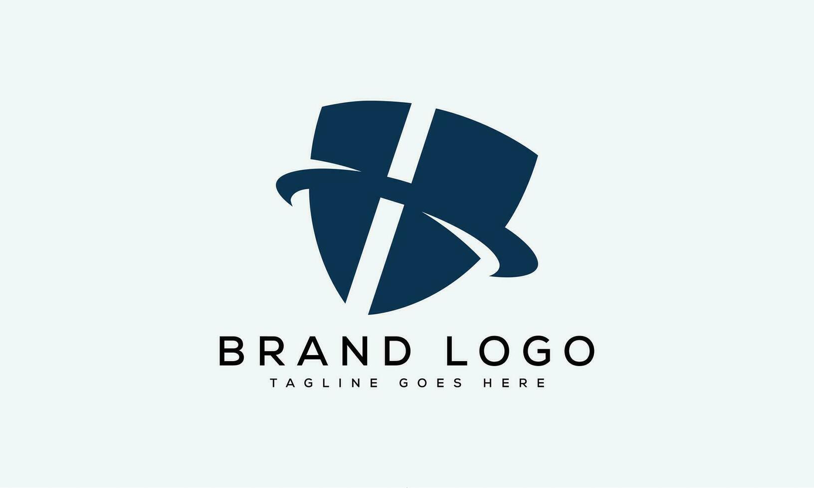 brief h logo ontwerp vector sjabloon ontwerp voor merk.