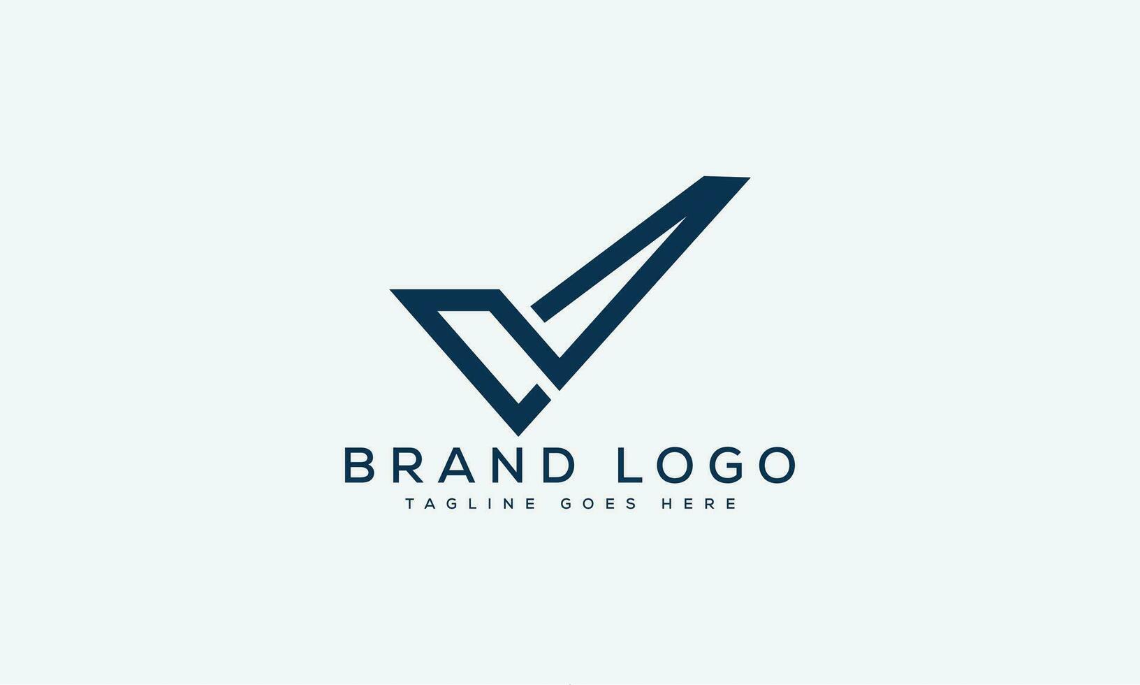 brief v logo ontwerp vector sjabloon ontwerp voor merk.