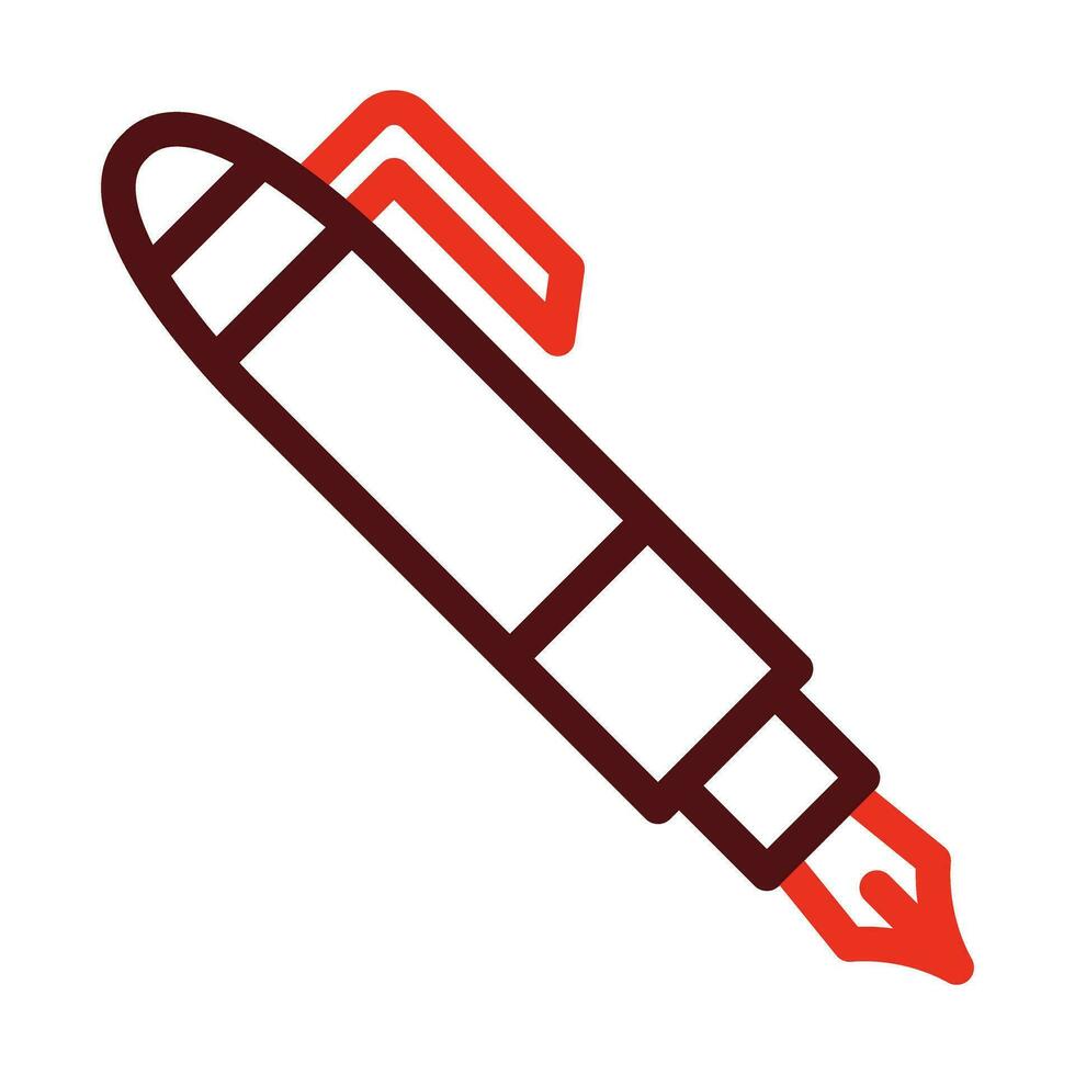 pen vector dik lijn twee kleur pictogrammen voor persoonlijk en reclame gebruiken.