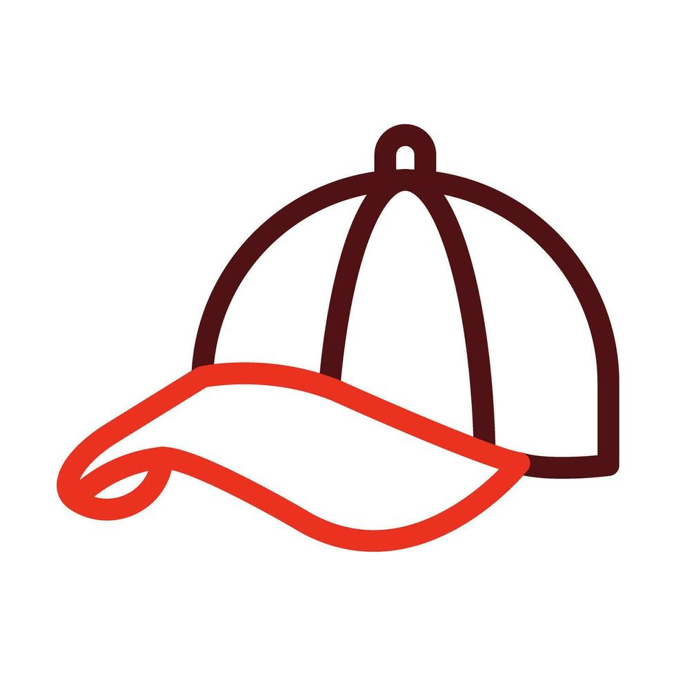 pailletten hoed vector dik lijn twee kleur pictogrammen voor persoonlijk en reclame gebruiken.