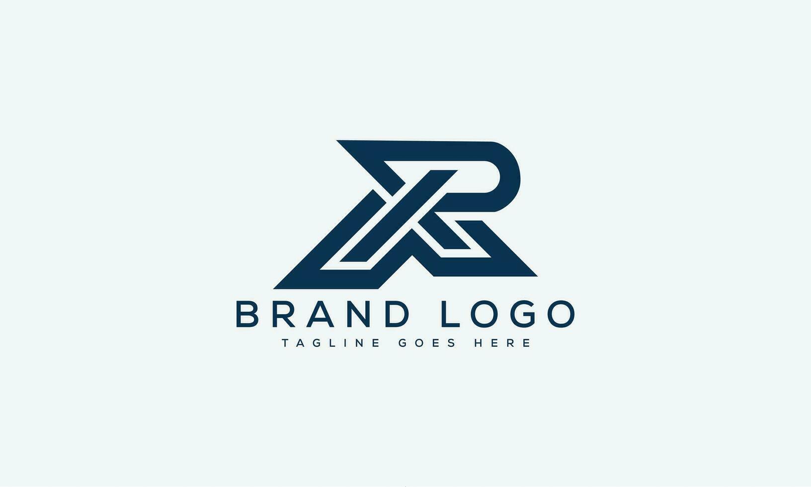 brief rx logo ontwerp vector sjabloon ontwerp voor merk.