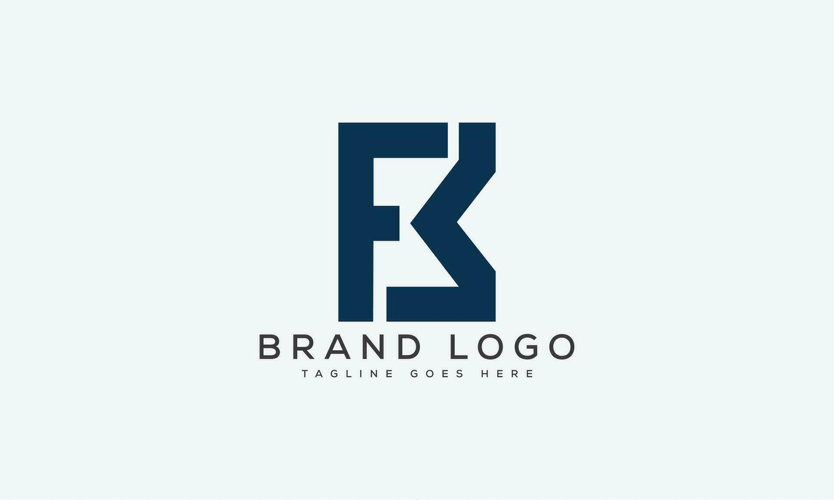 brief fb logo ontwerp vector sjabloon ontwerp voor merk.