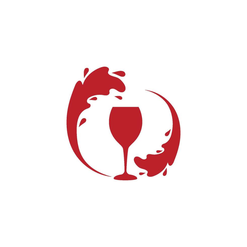 wijn logo icoon vector