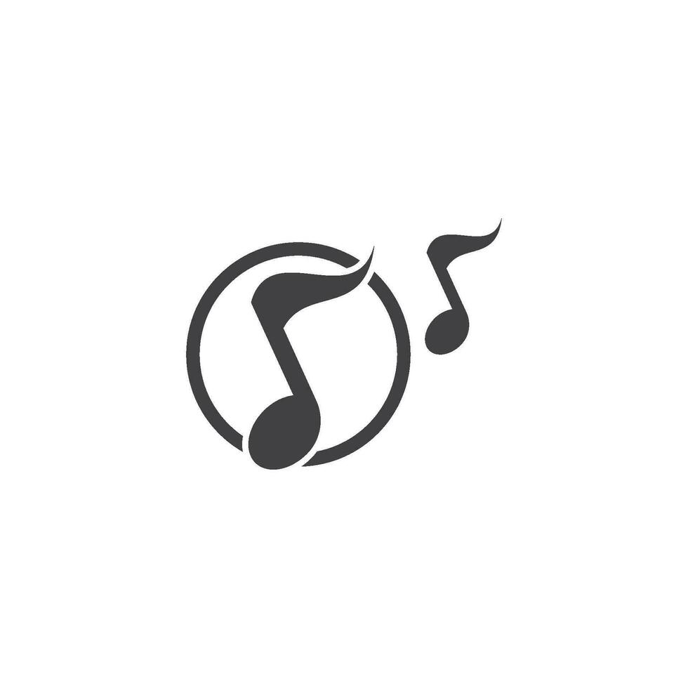 muziek- Notitie logo icoon vector