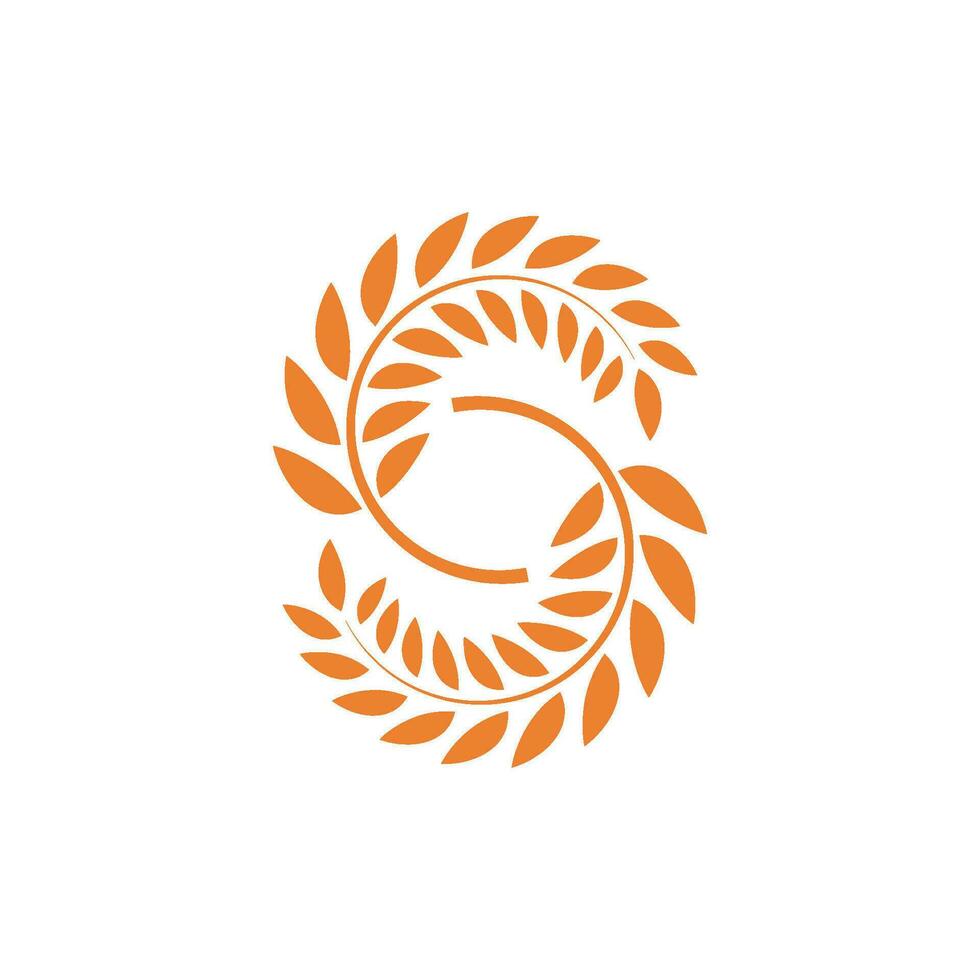 tarwe logo icoon vector