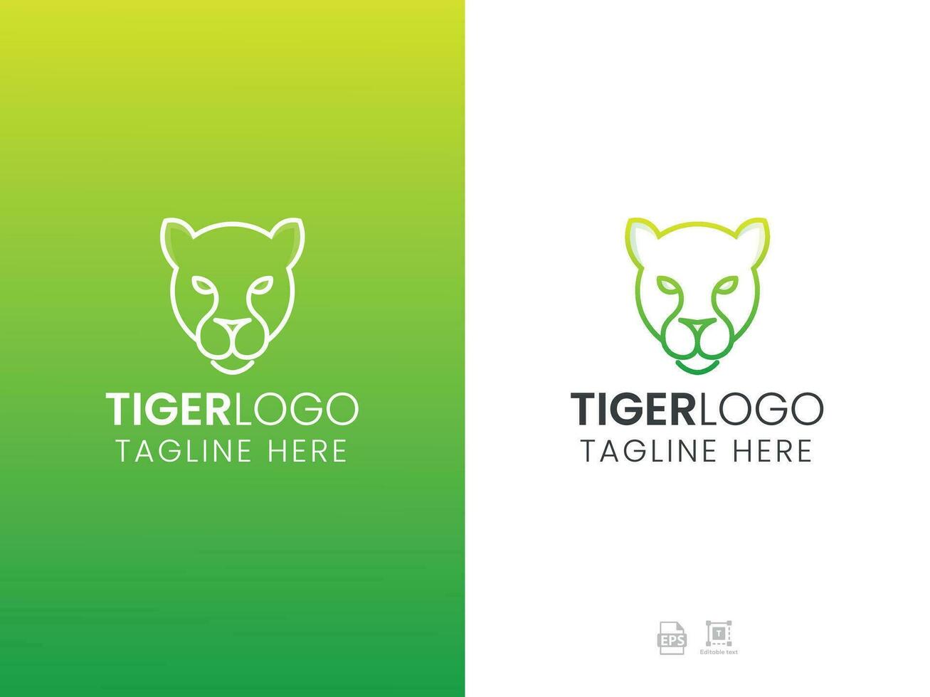 tijger logo ontwerp vector