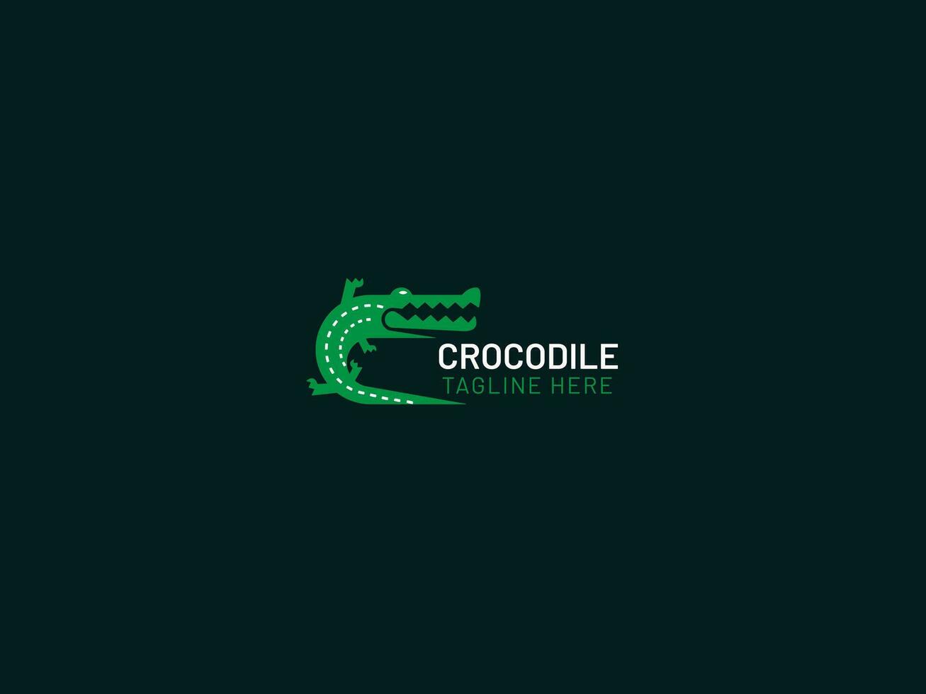 krokodil logo ontwerp vector