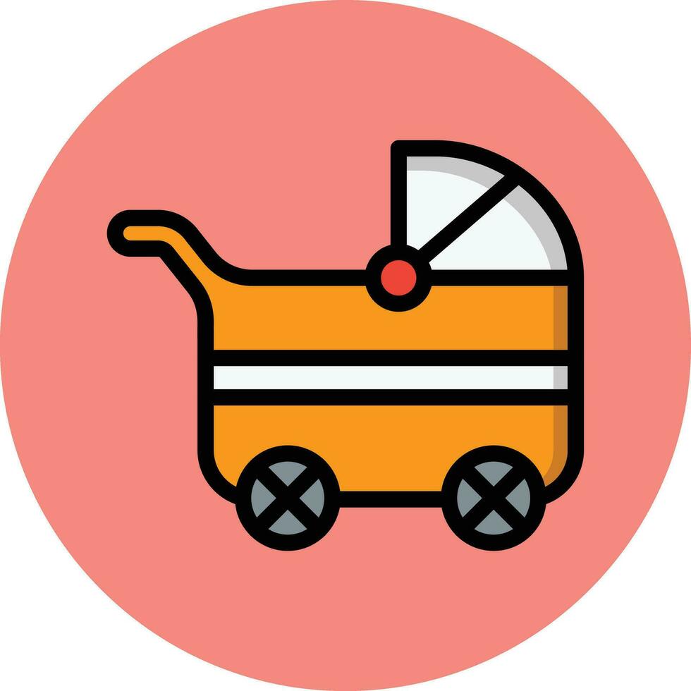 baby wandelwagen vector icoon ontwerp illustratie