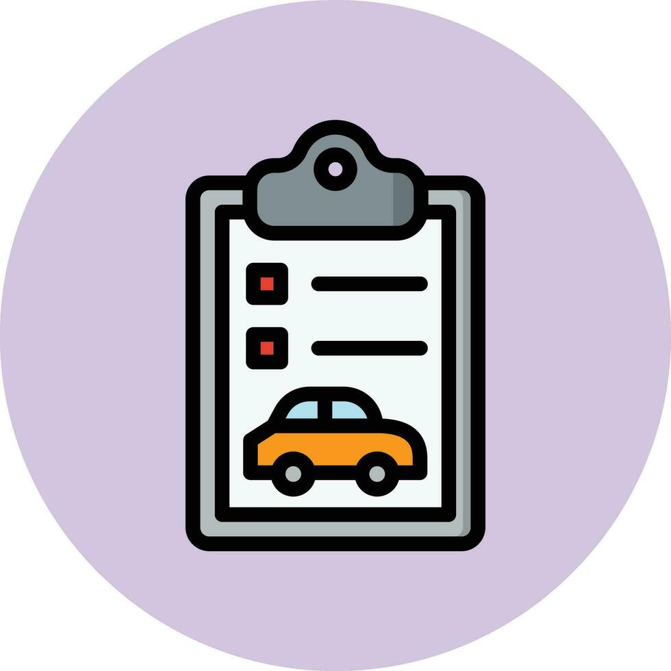 auto verslag doen van vector icoon ontwerp illustratie