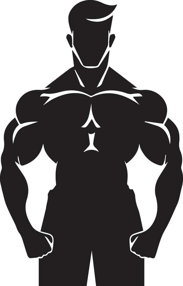 bodybuilding logo vector silhouet illustratie 12
