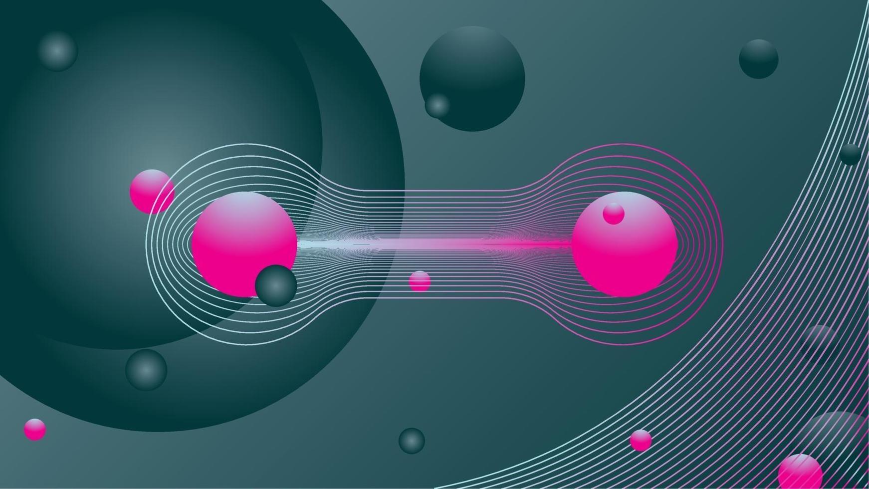 abstracte achtergrond en cirkelelementen, gradiëntachtergrond vector