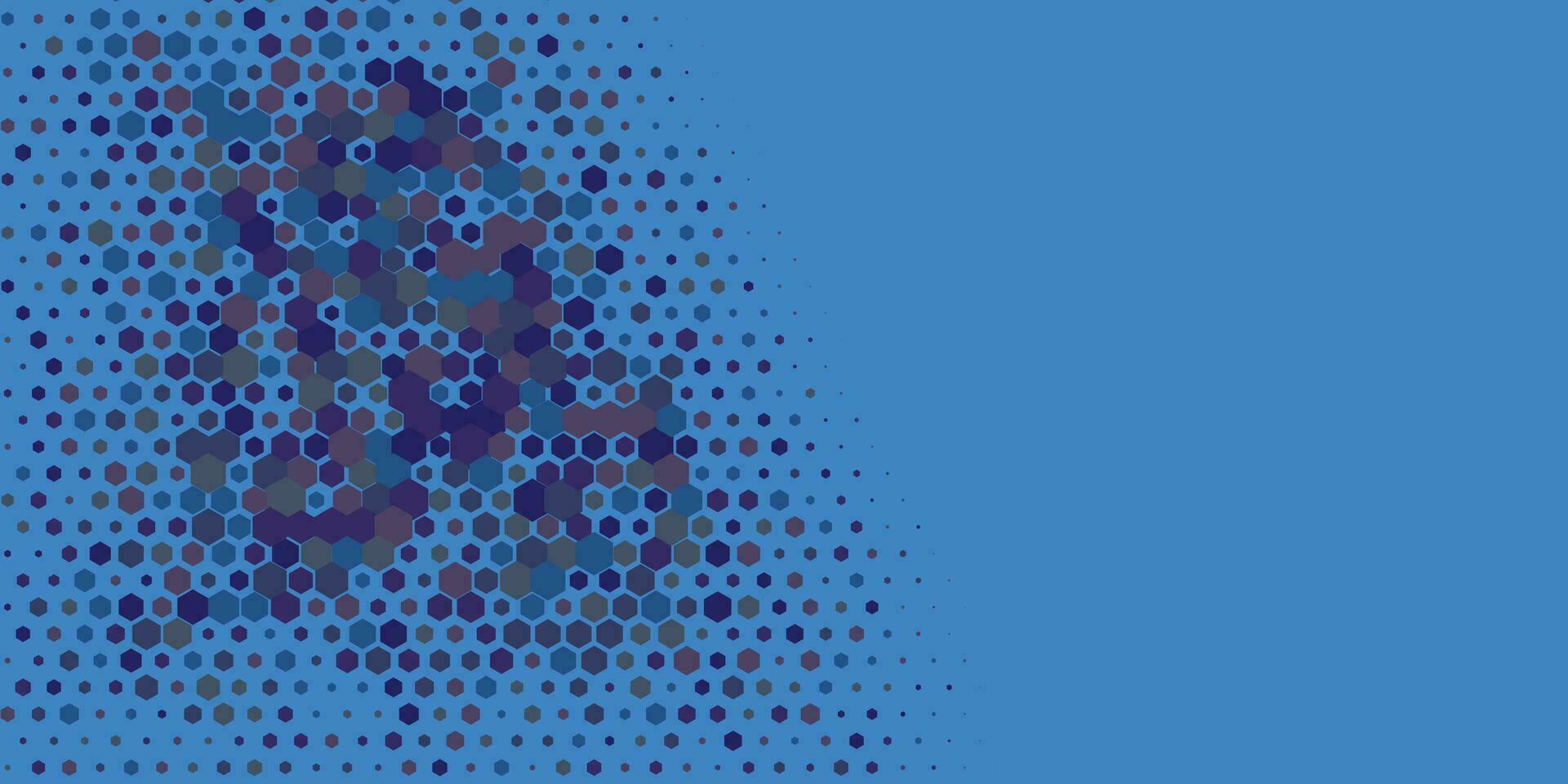 meetkundig multi grootte zeshoek met multi kleur achtergrond vector