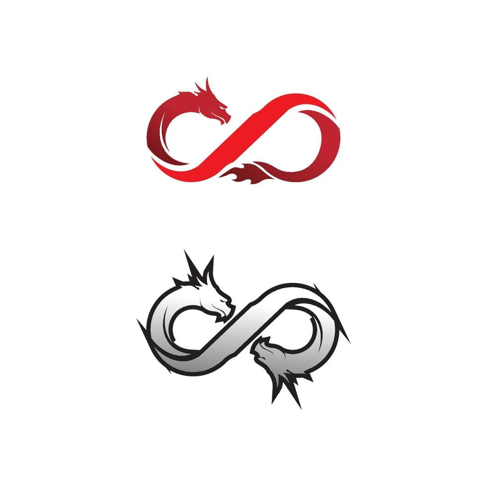 infinity design logo en 8 icon business en corporate oneindigheidssymbool vector