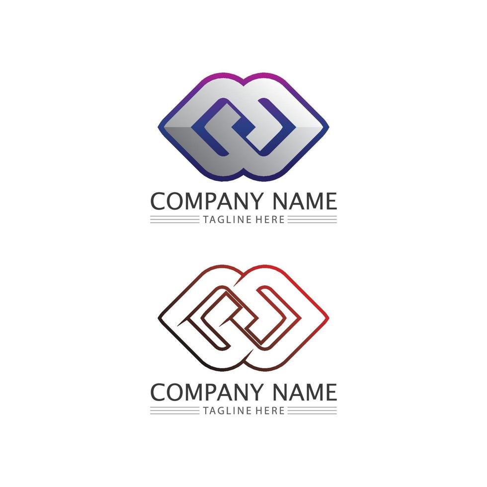infinity design logo en 8 icon business en corporate oneindigheidssymbool vector