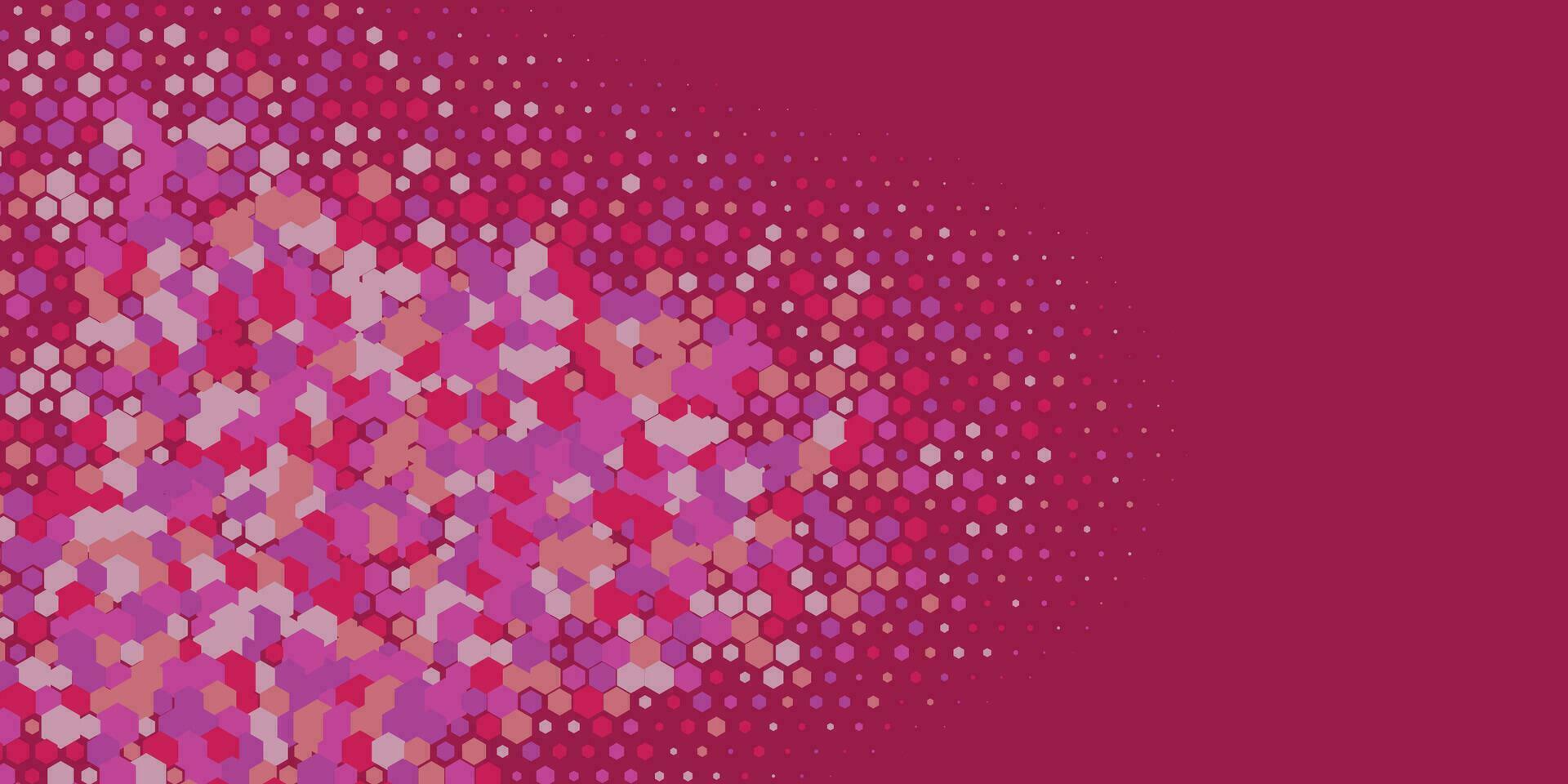 meetkundig abstract zeshoek multi kleur achtergrond vector