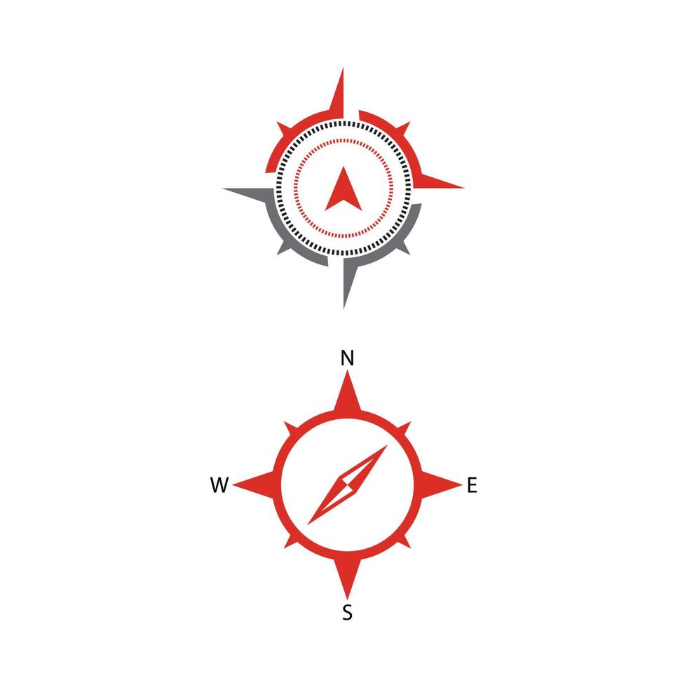 kompas pictogram vector illustratie ontwerp logo sjabloon