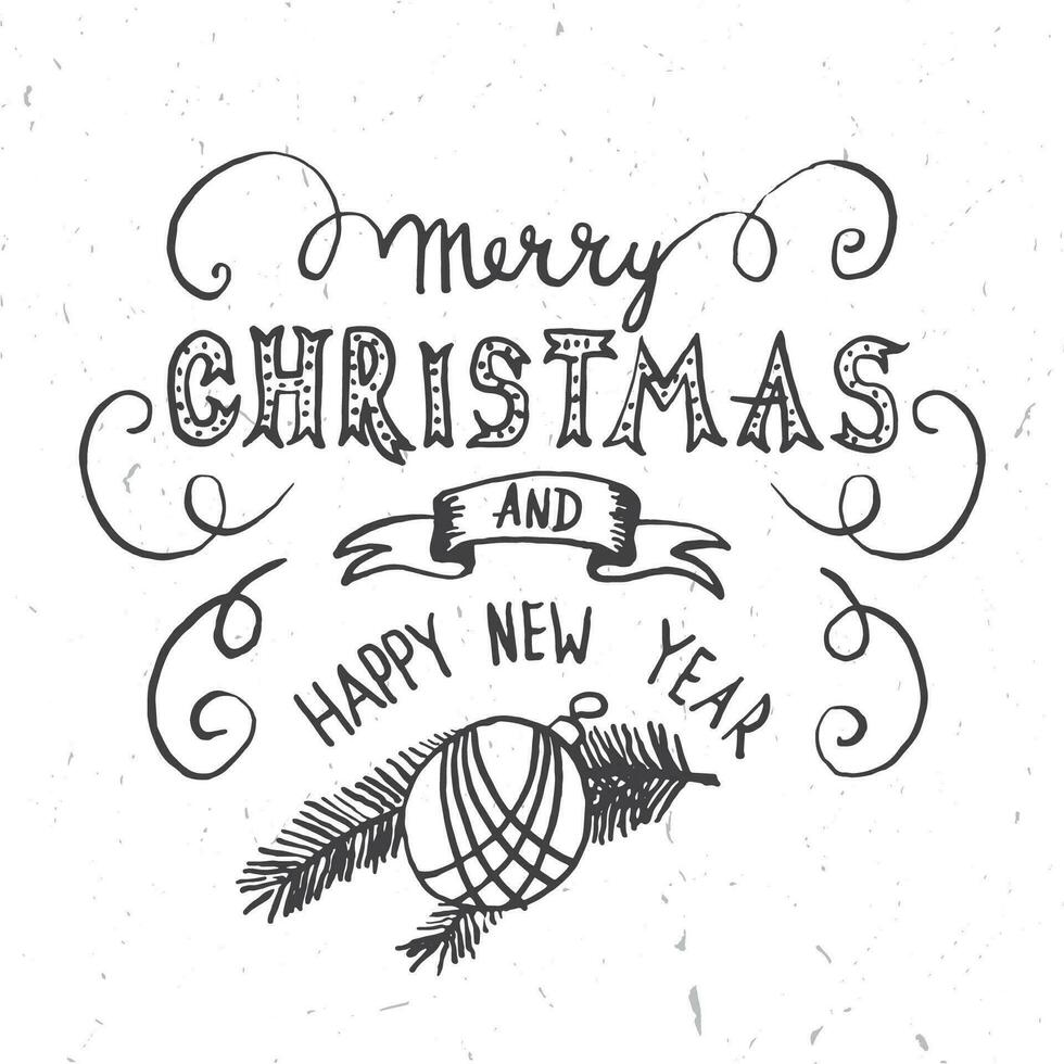 vrolijk Kerstmis belettering ontwerp. vector illustratie.