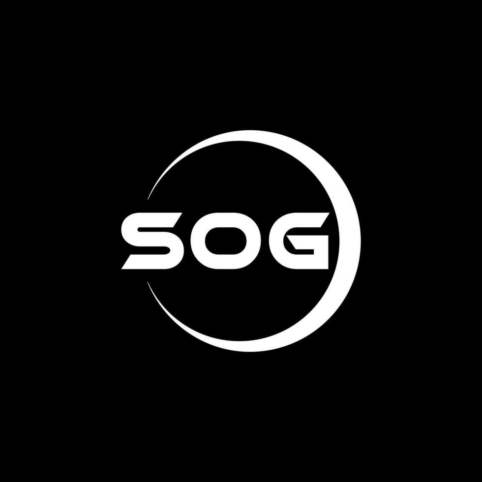 sog brief logo ontwerp, inspiratie voor een uniek identiteit. modern elegantie en creatief ontwerp. watermerk uw succes met de opvallend deze logo. vector