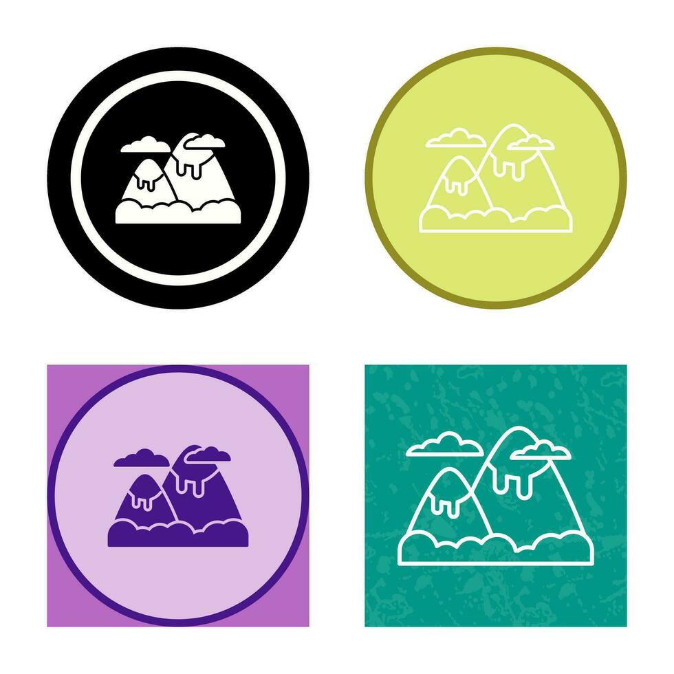 berg vector pictogram