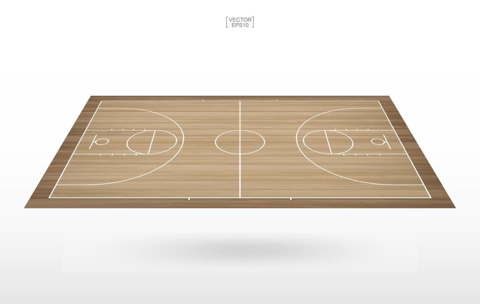 basketbalveld achtergrond. basketbal veld. vector. vector