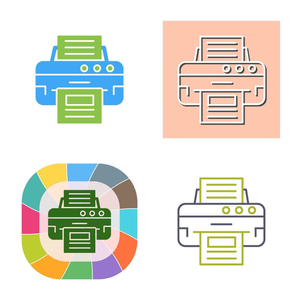 printer vector pictogram