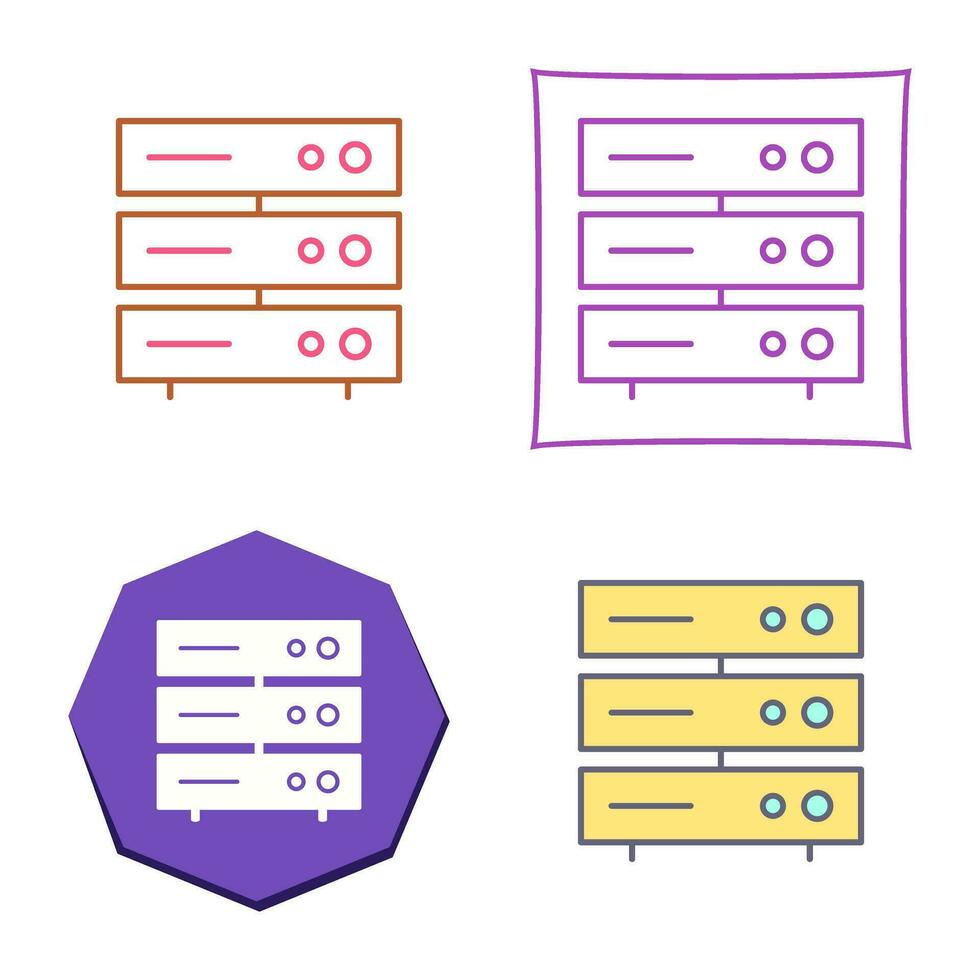 uniek server netwerk vector icoon