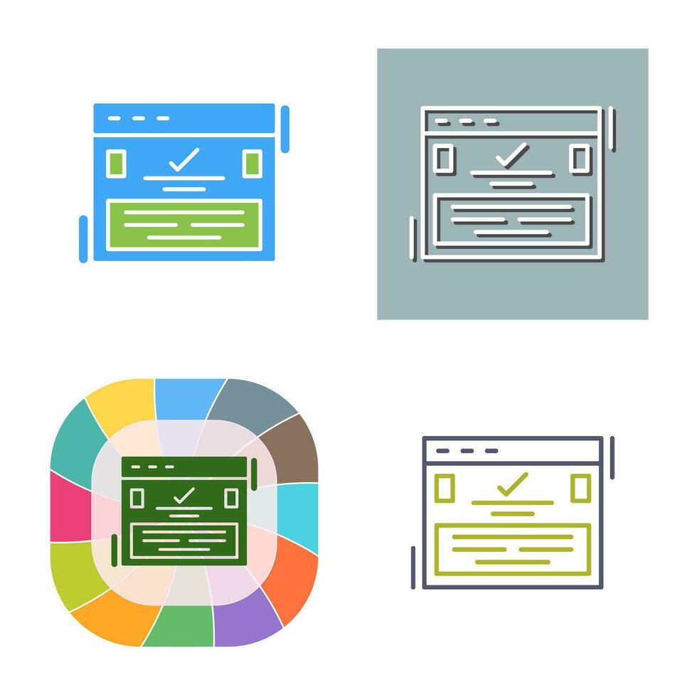 compleet vector pictogram