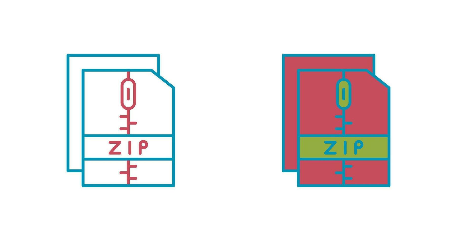 ritssluiting het dossier vector icoon