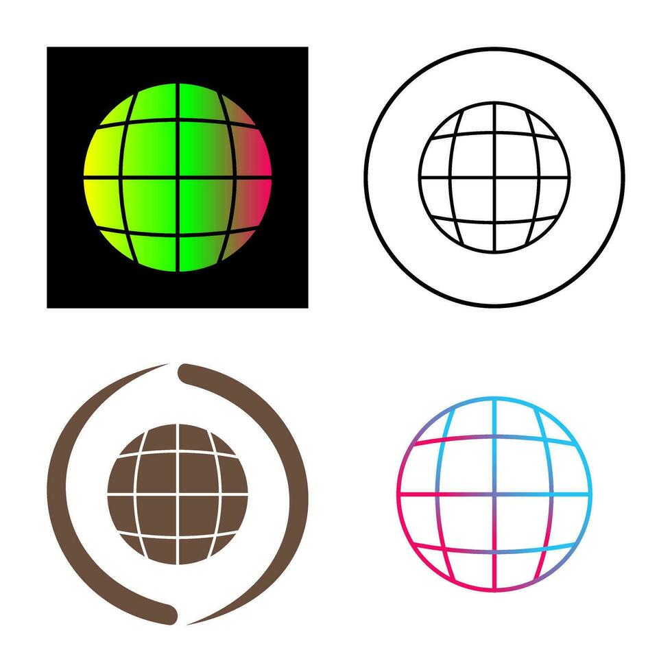 wereldbol vector pictogram