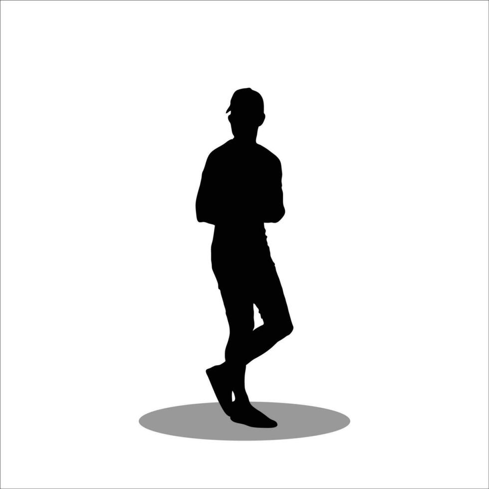 mannen silhouet voorraad vector illustratie