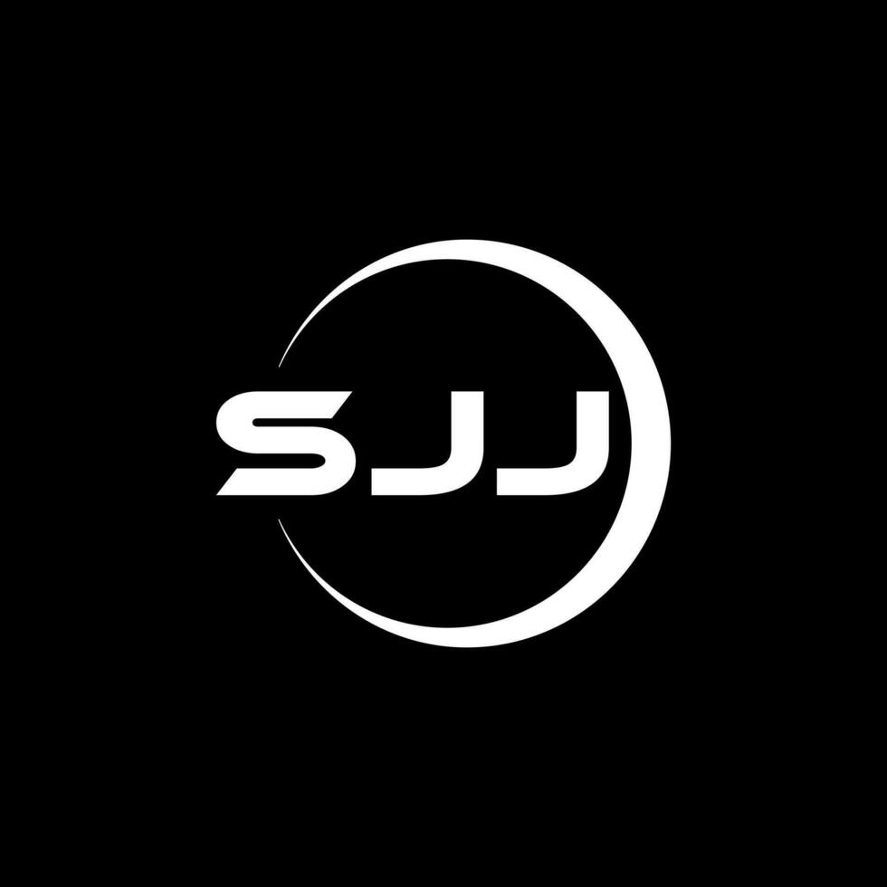 sjj brief logo ontwerp, inspiratie voor een uniek identiteit. modern elegantie en creatief ontwerp. watermerk uw succes met de opvallend deze logo. vector