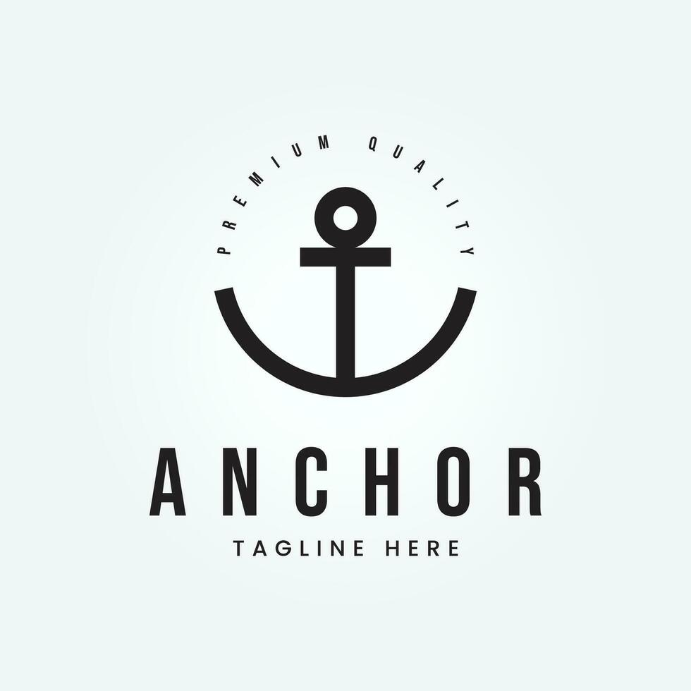 anker vector icoon piraat boot logo helm nautische maritiem gemakkelijk grafisch symbool illustratie